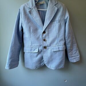 Modern Blue Blazer with Notched Lapel